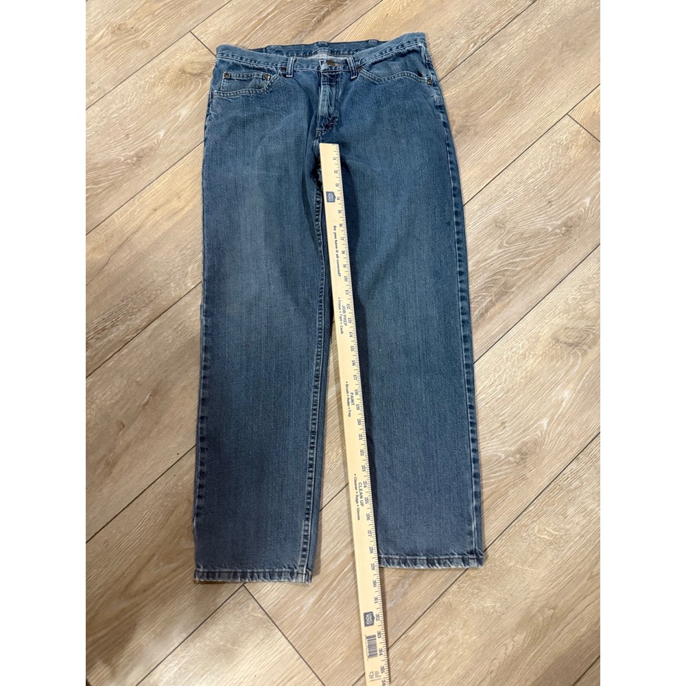 Wrangler Mens Blue Denim Straight Leg Jeans Size 36x30 Classic Fit